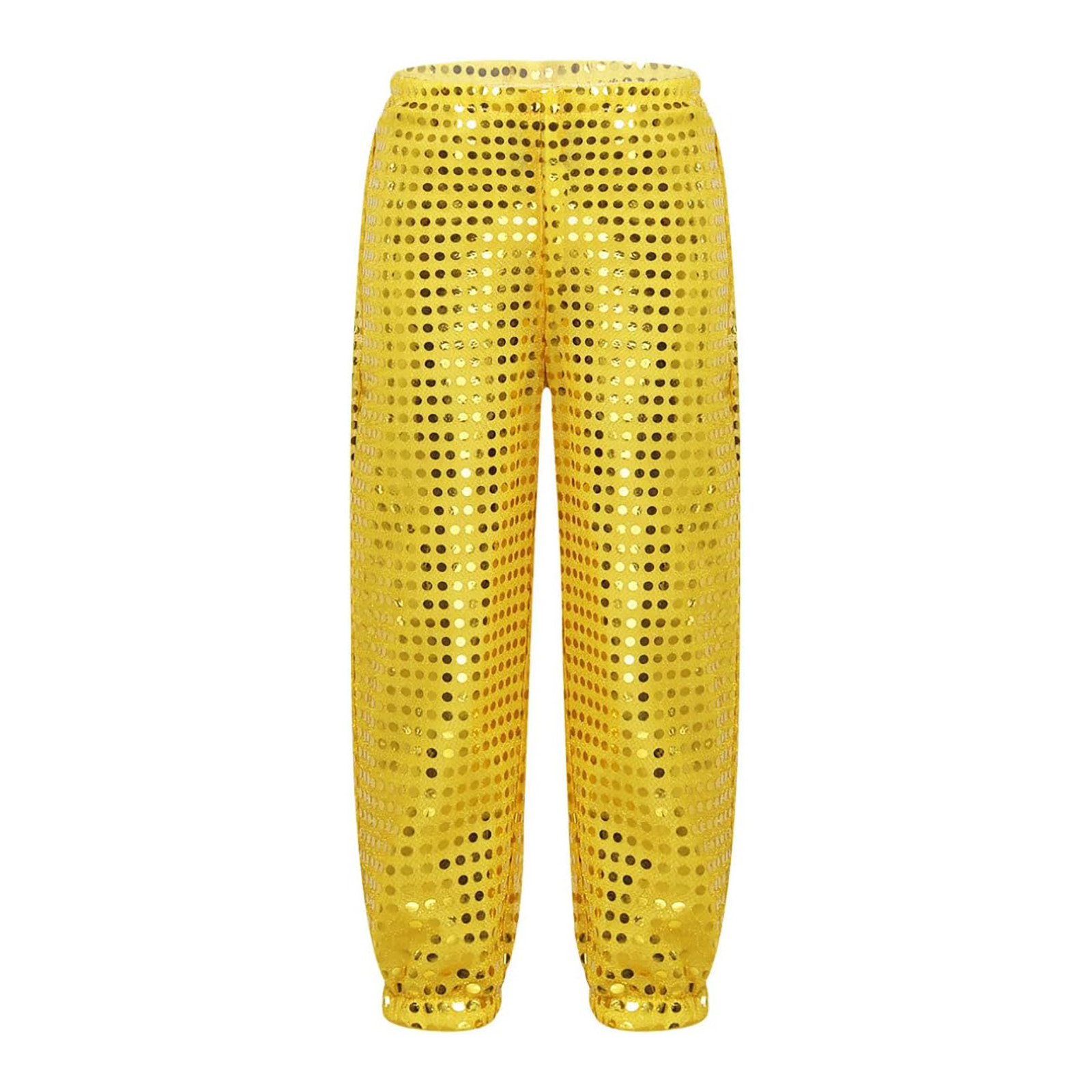 Pantalon De Danse à Paillettes Enfant - Jazz, Hip-Hop, Street Dance, Taille Élastique, Polyester