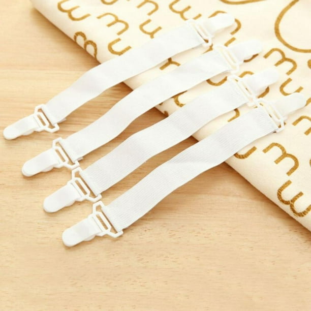 4Pcs/Set Nylon Elastic Band Bed Sheet Fix Buckle Strong Plastic Clips  Holder Bed Sheets Fasteners Clip