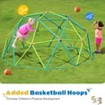 thumbnail image 4 of Zupapa 10FT Climbing Dome with Hammock, Dome Climber with Hammock for Kids 3 to10 Outdoor Play Equipment, Supports up to 1000lbs Jungle Gym, 4 of 7