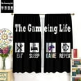 thumbnail image 3 of Boys Gamer Curtains Gaming Window Blackout Treatment for Teens Bedroom Video Game Gamepad Controller Quotes Men Kids Cool Art Printed Living Room Playroom Window Drapes 42" W x 84" L x2【Blackout】, 3 of 6