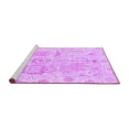 thumbnail image 2 of Ahgly Company Machine Washable Indoor Rectangle Abstract Purple Modern Area Rugs, 5' x 8', 2 of 4