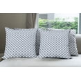 thumbnail image 6 of Ambesonne Modern Throw Pillow Cover 4 Pack, Complex Circular Shapes, 16", Slate Blue Blue White, 6 of 7