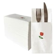 thumbnail image 1 of 50pcs Disposable Linen-Feel Dinner Napkins, 1 of 5