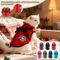 thumbnail image 2 of Winter Warmth Thickened Pet Cotton Jacket, One-Piece Leash Buckle Dog Cat Vest With Adjustable Straps, Multiple Colors Pet Supplies For Outdoor Activities, Pp Cotton Warm Pet Coat, 2 of 5