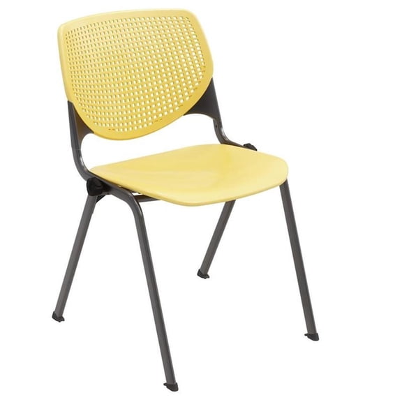 KFI Studios Plastic  KOOL Stack Chair - Yellow