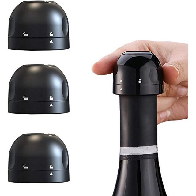 3 paquetes de tapones para champán, tapones de silicona reutilizables para botellas de vino, tapones de vacío para cerveza, champán, alcohol, vino espumoso