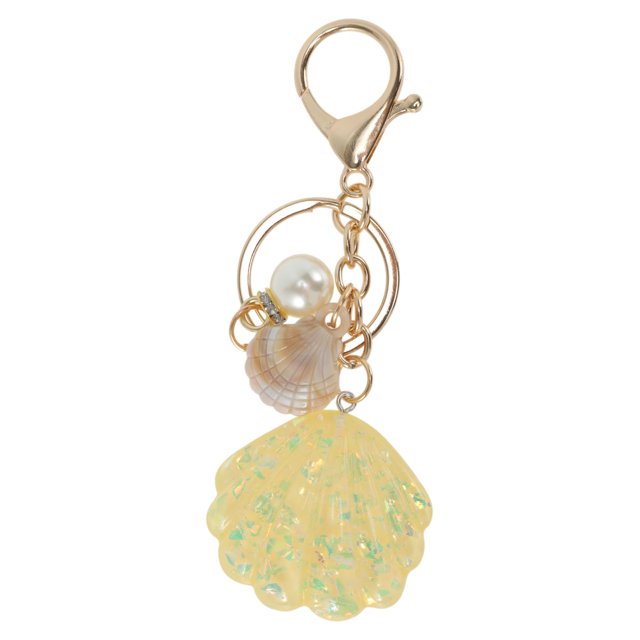 Encanto Único Moda Perla Concha Bolso Encanto Amarillo 1 Pc
