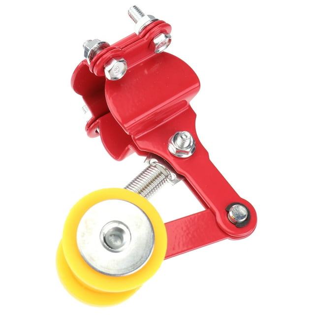 OULII 2Pcs Silver Motorcycle Chain Regulator for Enhanced Driving Safety