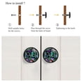 thumbnail image 4 of 4 Pcs Letter Knobs for Kitchen Cabinet Cupboard Dresser Bookcase Drawer Pulls Handles Round Home Decor, 4 of 5