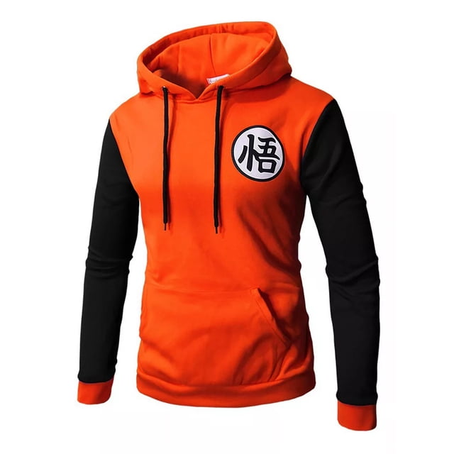 Sudadera Sublimada Goku Logo Dragonball Hoodie