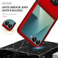 thumbnail image 3 of Decase Phone Case for Samsung Galaxy Z Flip 6/7 FE with Ring Holder Magnetic 360° Metal Kickstand, Heavy Duty Cover for Galaxy Z Flip 7 FE/Z Flip6 Case,Rugged Hard PC+TPU Frame Hybrid Cover,Red, 3 of 7