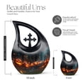 thumbnail image 2 of Autumn's Eerie Glow Urn - Ash Urns For Humans - Urn For Ashes For Women - Urn For Ashes For Mom - Small Urns For Human Ashes Keepsake, small urn for ashes for women(Size - 4inch, 2Pcs), 2 of 2