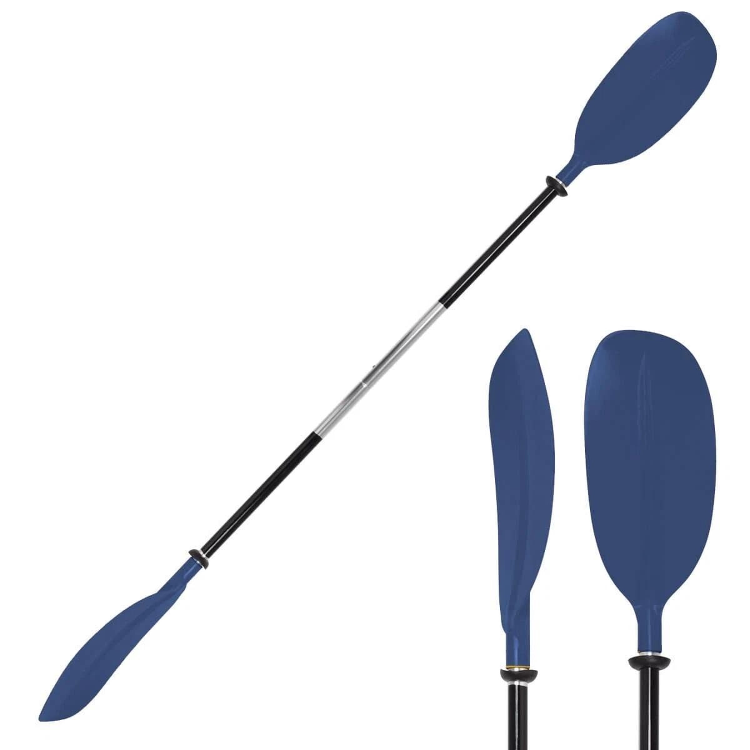 Oceansouth Kayak Paddles Blue, Aluminum Asymmetric (Split Shaft) x 2