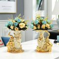 thumbnail image 4 of Jarrón de flores de lujo de estilo europeo, moderno arreglo floral para el hogar y la oficina, dorado Elefante derecho, 4 of 8