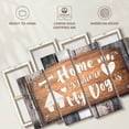 thumbnail image 6 of Elephant Stock Home Is Where My Dog Is Wall Sign Wall Art - Horizontal Multi Panel Canvas - Living Room Wall Decor - Wall Signs Multi Panel - Gray And Beige Decor - 52" x 32", 6 of 8