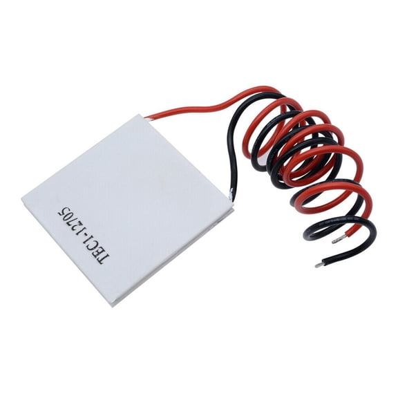 TEC1-12705 Heatsink Thermoelectric Cooler Cooling Peltier Plate Module DC12V 4.5A Heat Sink 40 * 40 * 3.8mm Lead Length 30cm