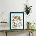 thumbnail image 5 of Begonia Study -Framed Print w/glass-Ocean Blue, 5 of 7