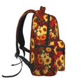 thumbnail image 3 of Easygdp Red Plaid Sunflower Mochila Ergonómica Versátil para Laptop - Múltiples Bolsillos, Correas Ajustables, Unisex para Escuela, Viajes y Actividades al Aire Libre-One Size, 3 of 5