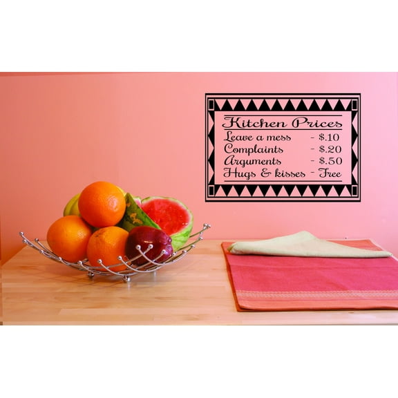 Custom Wall Decal Kitchen Prices Hugs & Kiss Free Vinyl Wall Custom Wall Decal 14x28 Inches