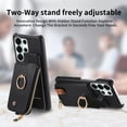 thumbnail image 4 of Funda FOXDOCK para Samsung Galaxy S26 Ultra Diseño con anillo, soporte, almacenamiento y protección RFID-negro, 4 of 6