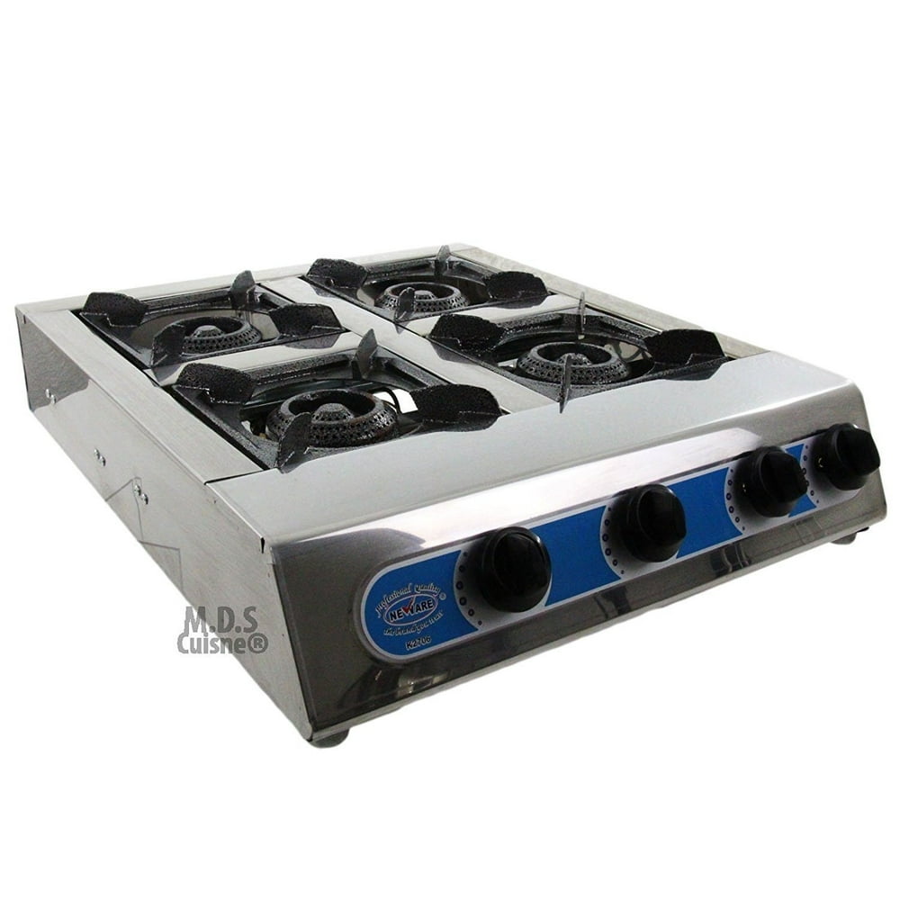 Portable 4 Quad Burner Propane Gas Camping 4 Heads Outdoor Stove Grill