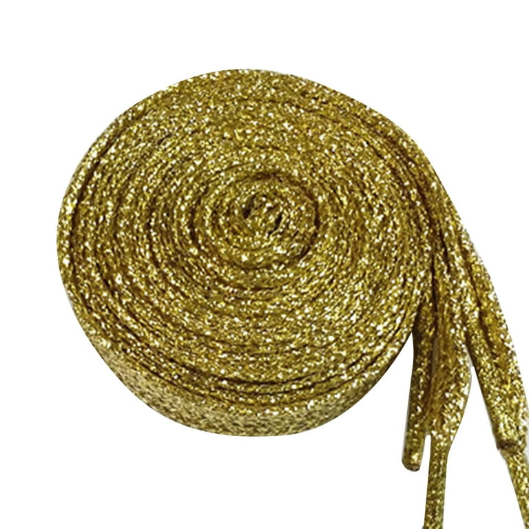 1 pair Fashional Sparkle Bling shoe string Glitter Metallic Shoelaces 16  colors