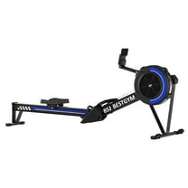 Rowing Machines for Home,  Adjustable Air Resistance Rower Machine with Extra Long Rail, Ergonomic Comfort Seat, Device Holder, Easy Storage