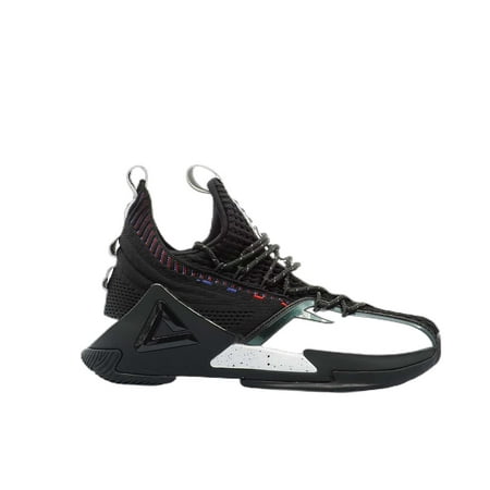 

[E01911] Mens Peak Taichi Shark White Black Basketball Shoes - 10