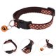 thumbnail image 4 of Collar de lunares para cachorros de perros y gatos pequeños con cascabel de 1 cm de ancho (café), 4 of 8