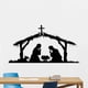 thumbnail image 2 of Calcomanía de pared religiosa para sala de estar, vinilo adhesivo artístico de nacimiento de María, José, Jesús, dormitorio, Navidad, decoración del hogar, G784, 2 of 3