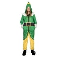 thumbnail image 3 of Elf Buddy Costume Pajama Adult Union Suit, 3 of 5