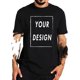 thumbnail image 2 of Camiseta con logotipo personalizado para hombre y mujer, 100% algodón, texto personalizable, impresión, diseño Original, regalo, talla europea, 2 of 5