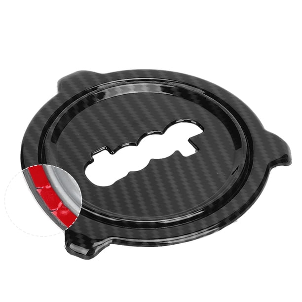 Cubierta central del volante, textura de fibra de carbono para automóvil Accesorio para automóvil Moldura central del volante Probada profesionalmente