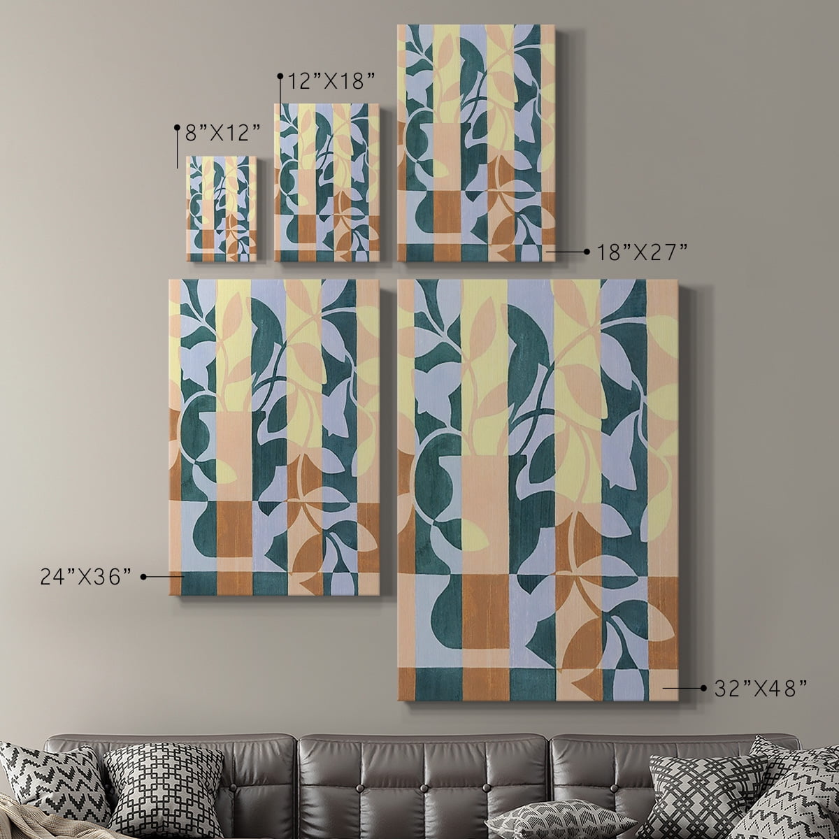 Checkered Cutting II Premium Gallery Wrapped Canvas - Ready to Hang