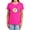 Hot Pink, variant on DC Flash Flash Logo Distressed Women's T Shirt, Royal, Small