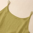 thumbnail image 5 of Only Moment Under Layer Cami amboo hemp Tanks & Camis Women's Sleeveless Short Top Casual Cute Summer Spaghetti Strap Light Green,M, 5 of 7