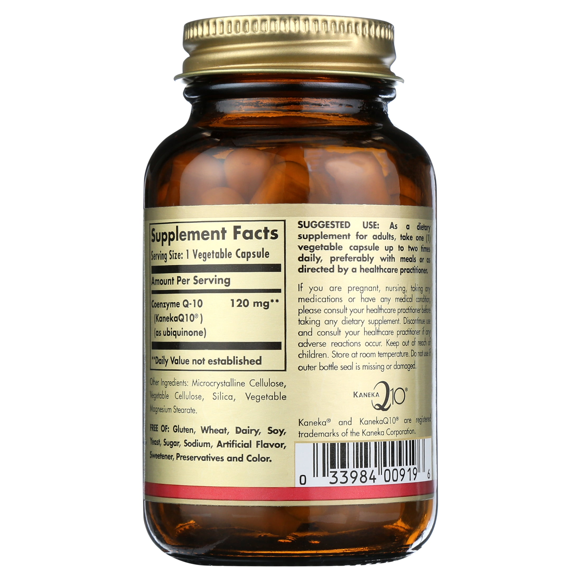Solgar Vegetarian CoQ-10 120 mg Vegetable Capsules 1 ea
