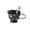 Noir, variante sur Tasse à Café en Céramique avec Cuillère et Boîte-Cadeau, Poignée en Forme de Cœur Motif Floral, Cadeau Attentionné d'Anniversaire Fête des Mères pour Femmes, Maman, Elle, Épouse, Usage à la Maison, Mignon Cadeau pour les Amateurs de Thé et de Café