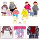 thumbnail image 2 of Juego familiar de casas de muñecas de madera ONEST, 20 piezas con accesorios, 2 of 7