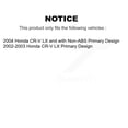 thumbnail image 2 of Kugel Front CV Axle Drive Shaft Complete Assembly and Wheel Bearing Kit for Car Honda CR-V Primary Design - Left Right Side (Driver Passenger) KN7-100586, 2 of 10