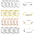 thumbnail image 1 of 60 Pcs Expandable Bangle Bracelets Adjustable Wire Bracelets, Adjustable Wire Blank Bangles for Jewelry DIY Making，4 Colors，Best gifts for ladies, 1 of 7