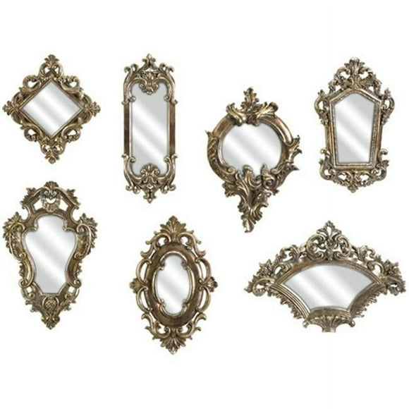 Home Decor Improvements 52977-7 Loletta Victorian Inspired Mirrors - Set of 7