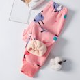 thumbnail image 2 of Edvintorg Baby Girl Pants 1-13 Years Winter Boy Pants Cute Printed Elastic Waist Warm Thin Legging Pants Children Cotton Thicken Trouser Loungewear Kids Leggings, 2 of 3