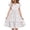 White D, variant on THDHVS Kids Dress,Delightful Short Sleeve Dress with Double Ruffle Sleeves for Girls Summer Casual Wear Special Day and Party,White Dress for Girls White J