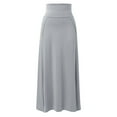 thumbnail image 4 of EDFBUYKRS Female Skirts Fall Skirts Plus Size for Women 2026 Womens Double Split Maxi Long Skirt Ladies Plain Basic Two Side Slit 4 22, 4 of 4