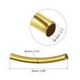 thumbnail image 2 of 220Pack 3x25mm Brass Curved Tube Beads, 1.5mm ID Smooth Noodles Spacer Bead, Gold Tone, 2 of 6