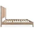 thumbnail image 5 of Pemberly Row Queen Bed Open Weave Caning and Solid Mango Wood in Taupe, 5 of 9
