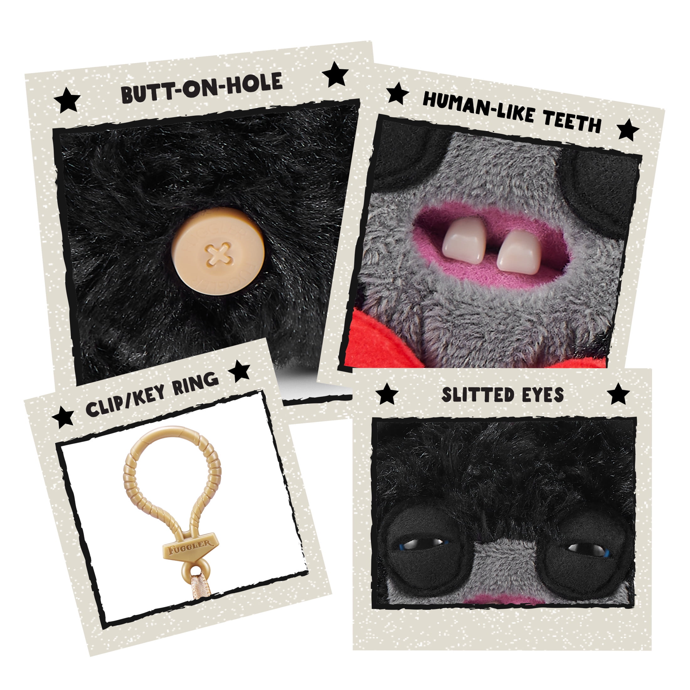 Fuggler Key Rings 5 inch (Lord Long Ears) Ugly Monster Plush, Stuffed Animal Key Chain Toy by ZURU