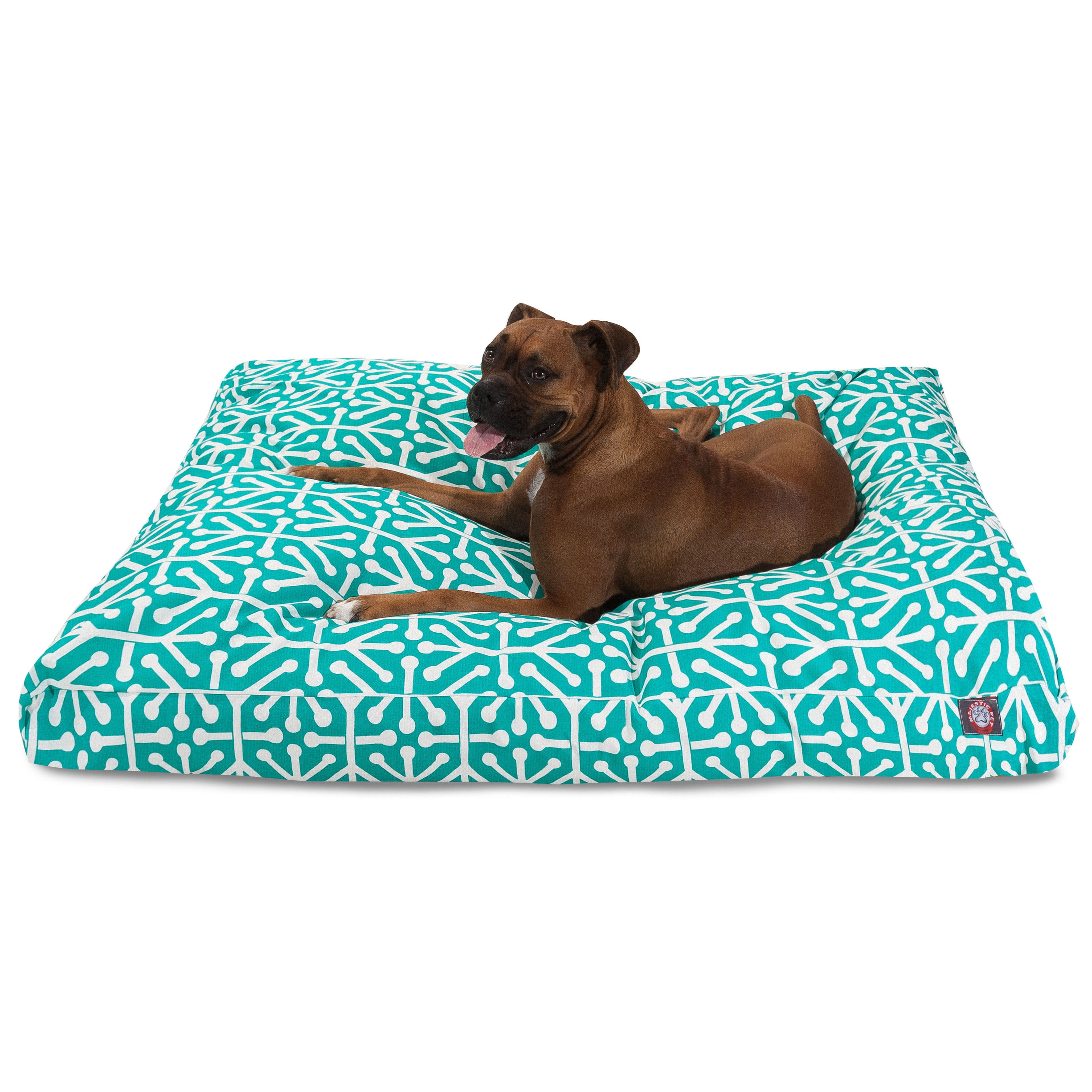 Majestic Pet Aruba Rectangle Dog Bed Treated Polyester Removable Cover Pacific Extra Large 50" x