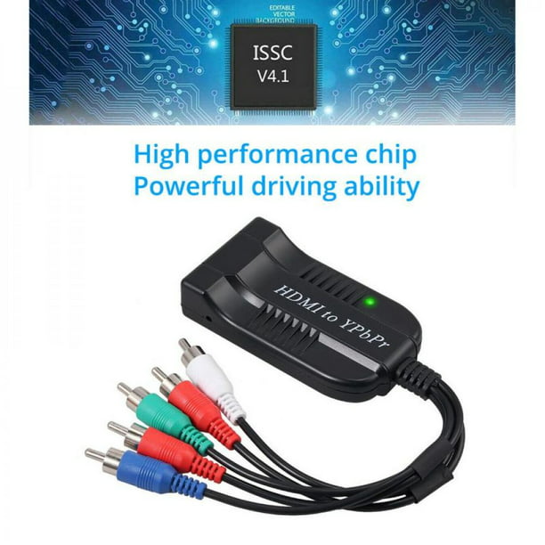 lur afgår fordomme Delivery On Time!!HDMI To YPBPR Converter For PS4,1080P 720P Male HDMI To  Component Video YPbPr 5RCA RGB Converter Adapter - Walmart.com